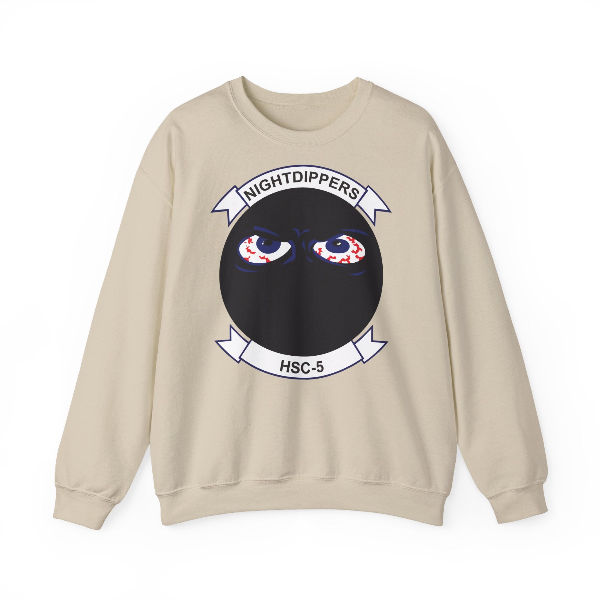 Unisex Heavy Blend™ Crewneck Sweatshirt - Navy - Helicopter Sea Combat Squadron 5 (HSC-5) wo txt