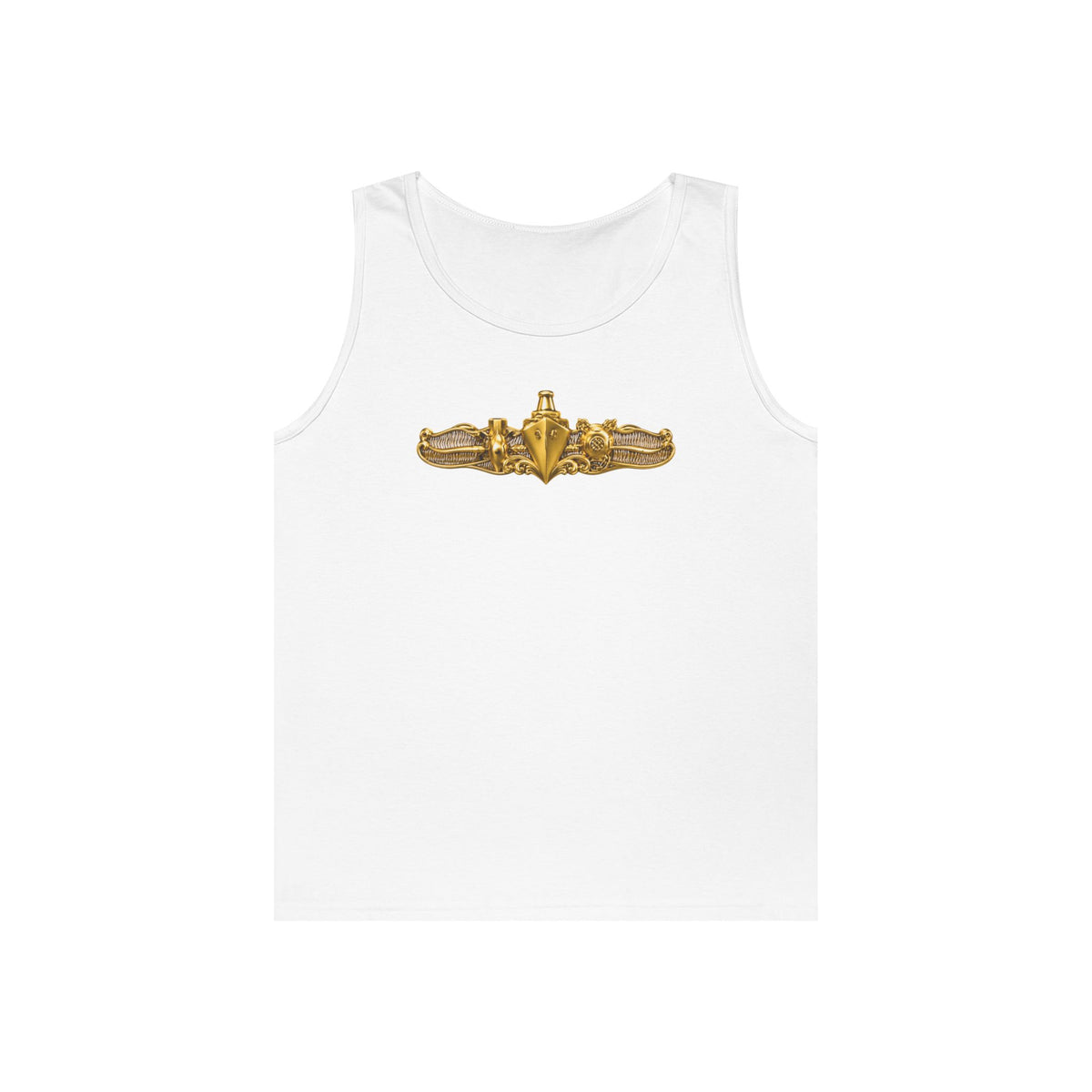 Unisex Heavy Cotton Tank Top - Navy - Badge - Special Operations Warfare (SO) wo txt - 3D - Enhanced