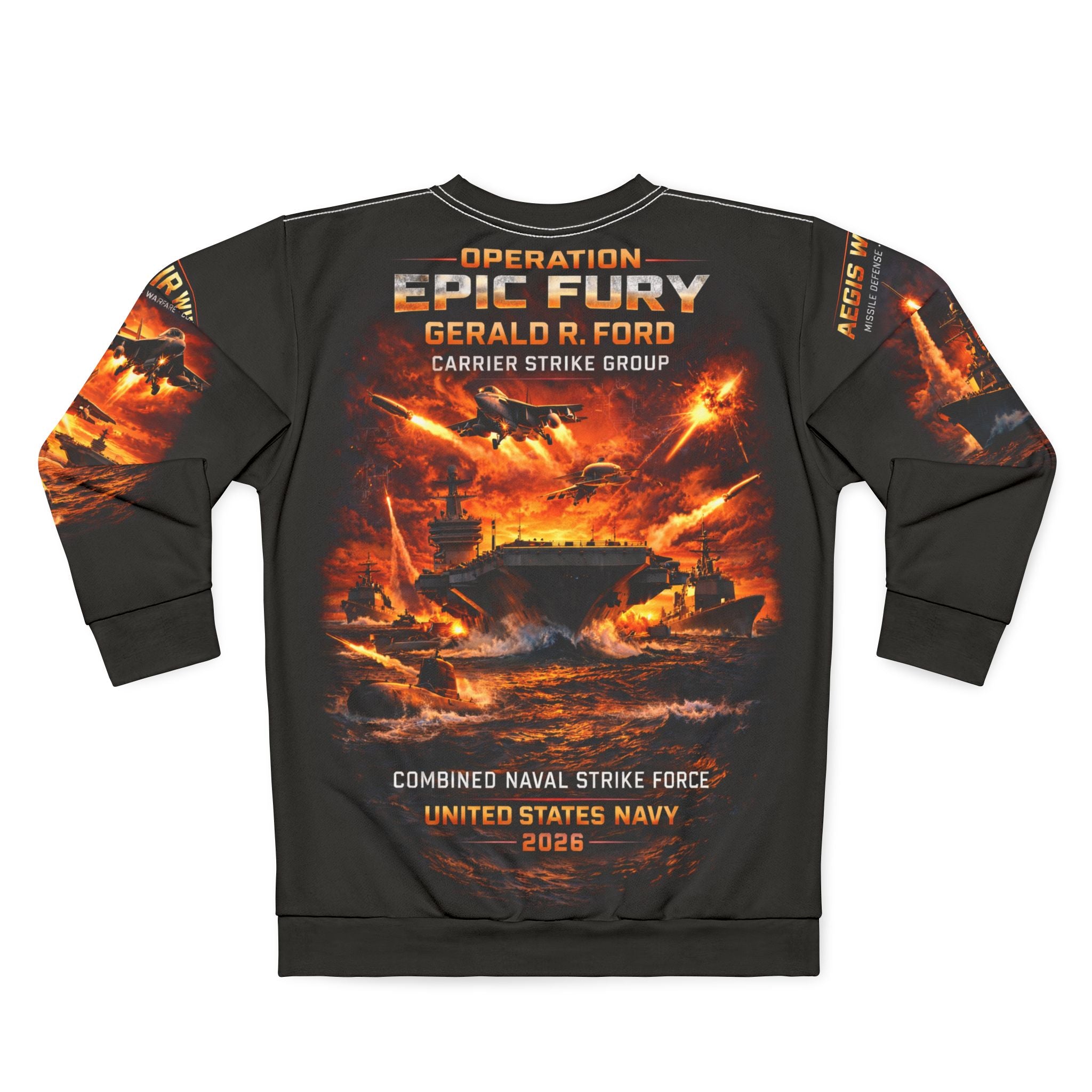 Operation Epic Fury: Gerald R. Ford Carrier Strike Group Sweatshirt