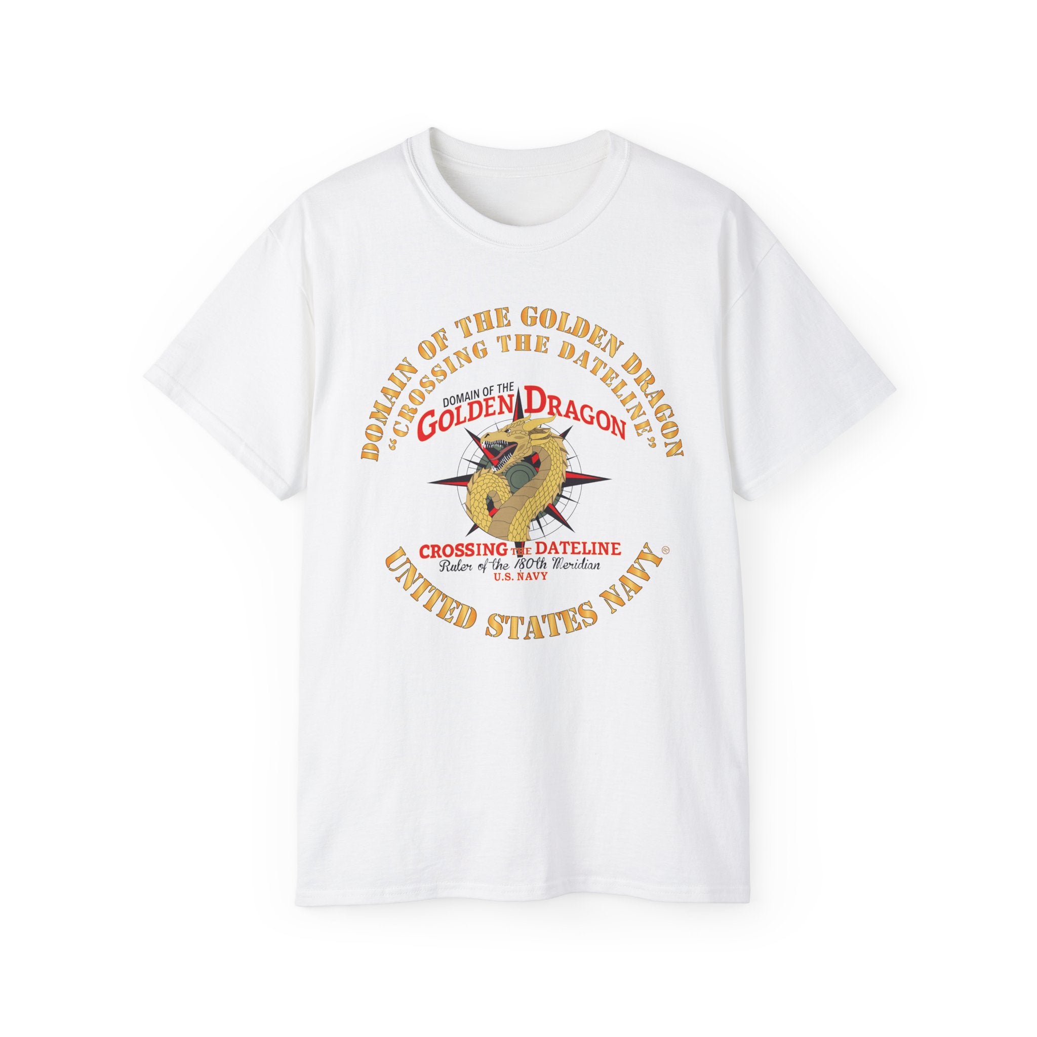 Unisex Ultra Cotton T-Shirt - Navy - Domain of the Golden Dragon