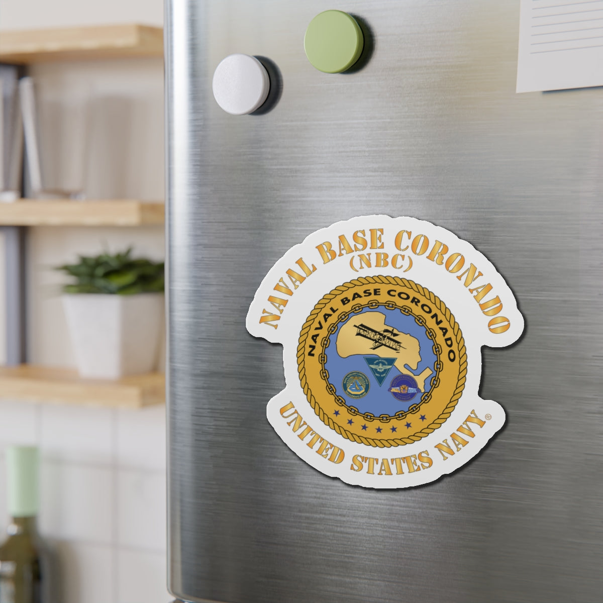Die-Cut Magnet - Navy - Naval Base Coronado(NBC)