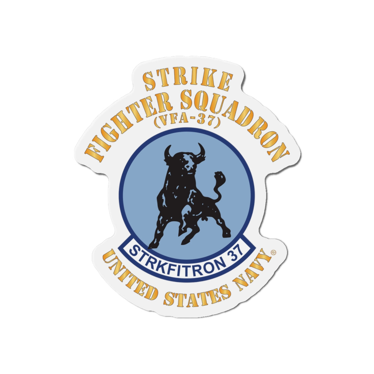 Die-Cut Magnet - Navy - Strike Fighter Squadron 37 (VFA-37)