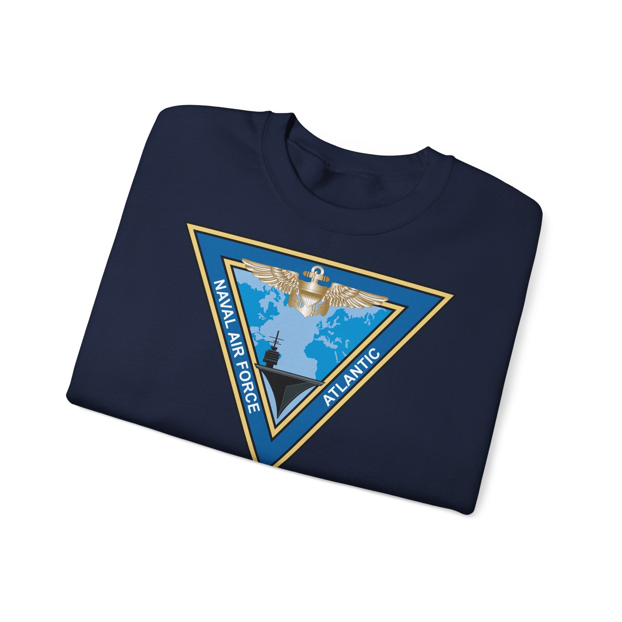 Unisex Heavy Blend™ Crewneck Sweatshirt - Navy - Commander, Naval Air Force Atlantic - COMNAVAIRLANT wo Txt