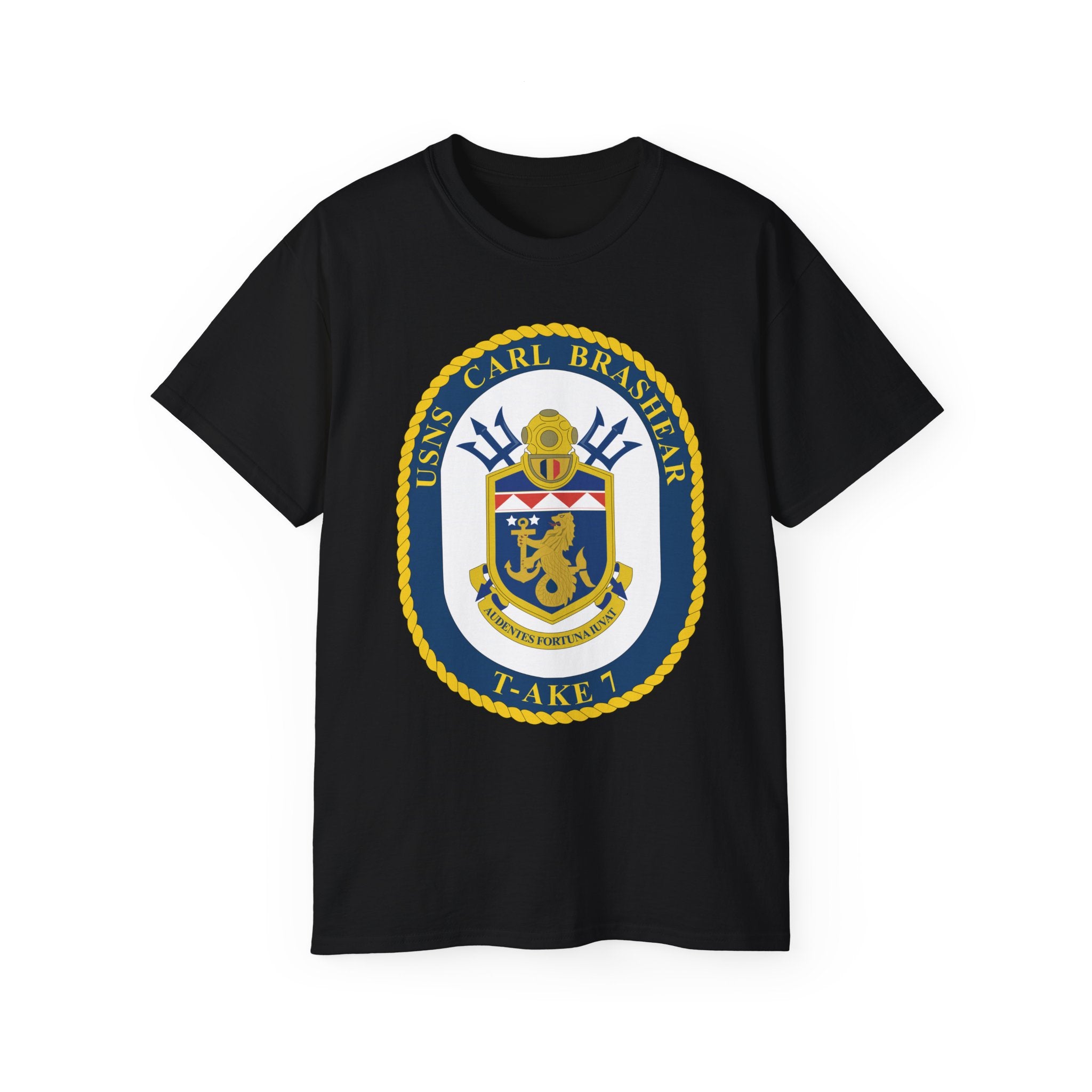 Unisex Ultra Cotton T-Shirt - Navy - USNS Carl Brashear (T-AKE 7) wo txt
