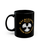 Black Mug (11oz, 15oz) - Navy - Rate - Machinists Mate (MM)