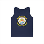 Unisex Heavy Cotton Tank Top - Navy - USS Columbus (SSN-762) wo txt