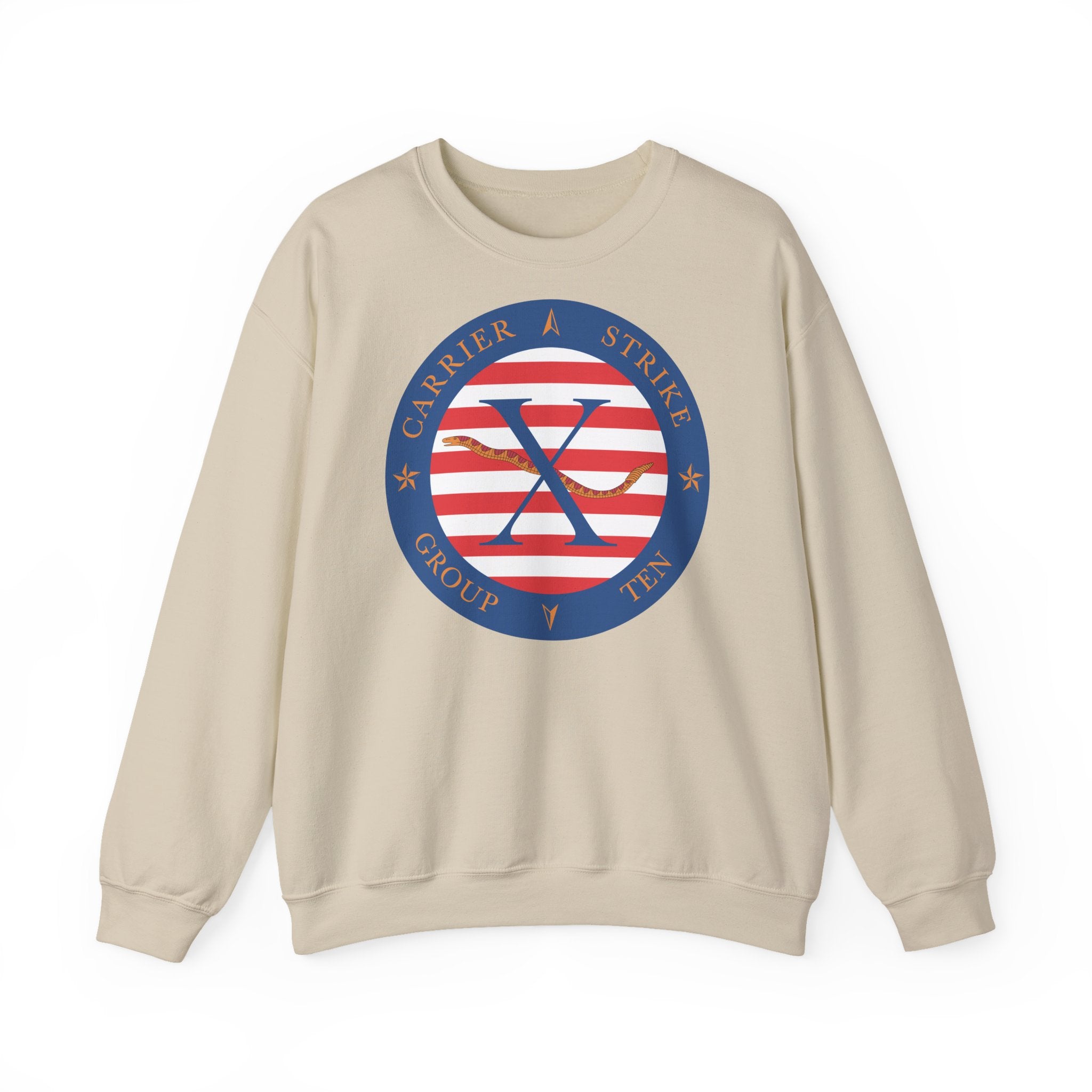 Unisex Heavy Blend™ Crewneck Sweatshirt - Navy - Carrier Strike Group 10 (CSG-10) wo Txt