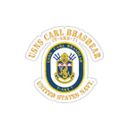 Die-Cut Vinyl Sticker - Navy - USNS Carl Brashear (T-AKE 7) wo txt