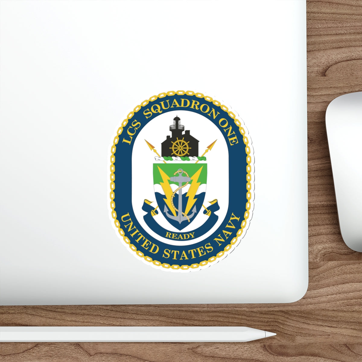 Die-Cut Vinyl Sticker - Navy - LCS Squadron One (LCSRON 1) wo txt