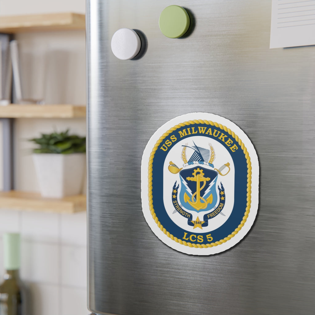 Die-Cut Magnet - Navy - USS Milwaukee (LCS-5) wo Txt X 300