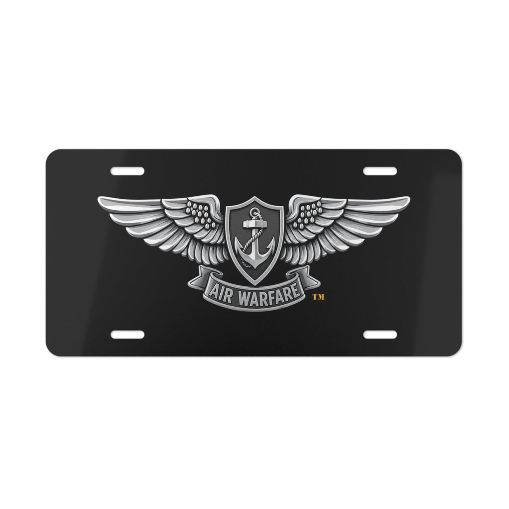Vanity License Plate - Navy - Badge - Enlisted Aviation Warfare Specialist wo txt