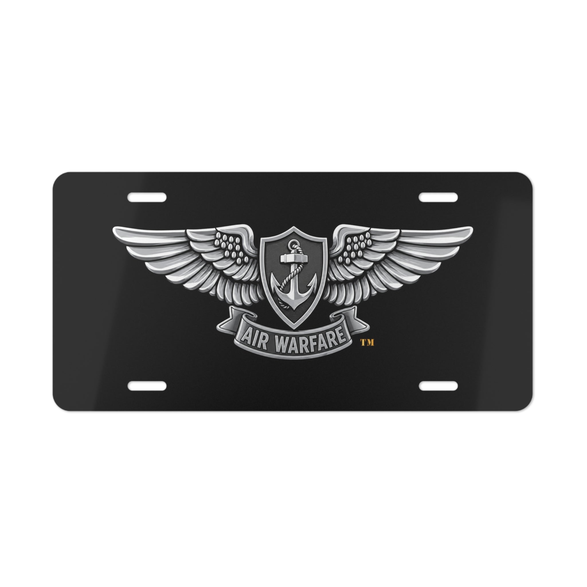 Vanity License Plate - Navy - Badge - Enlisted Aviation Warfare Specialist wo txt