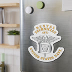 Die-Cut Magnet - Navy - Rate - Dental Technician (DT)