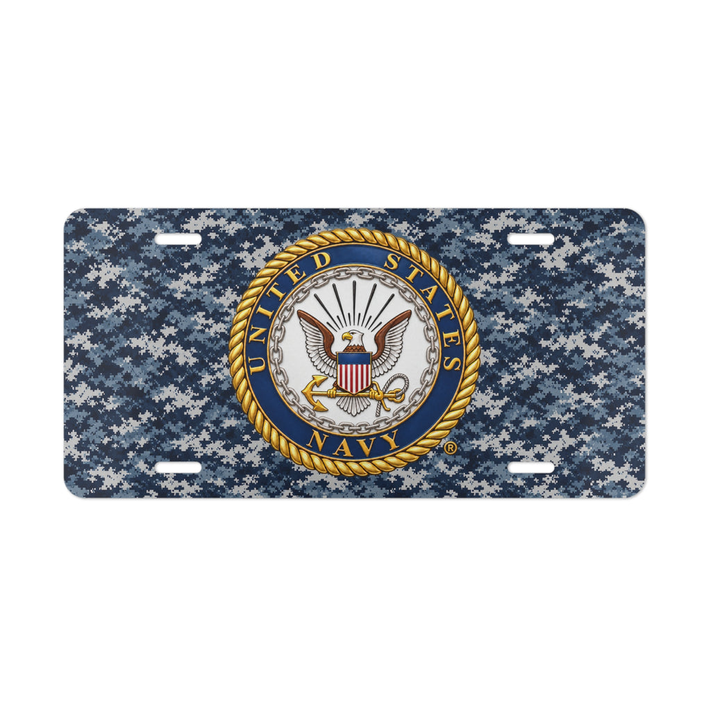 Vanity License Plate - United States Navy Seal - Emblem - 3D - Enhanced
