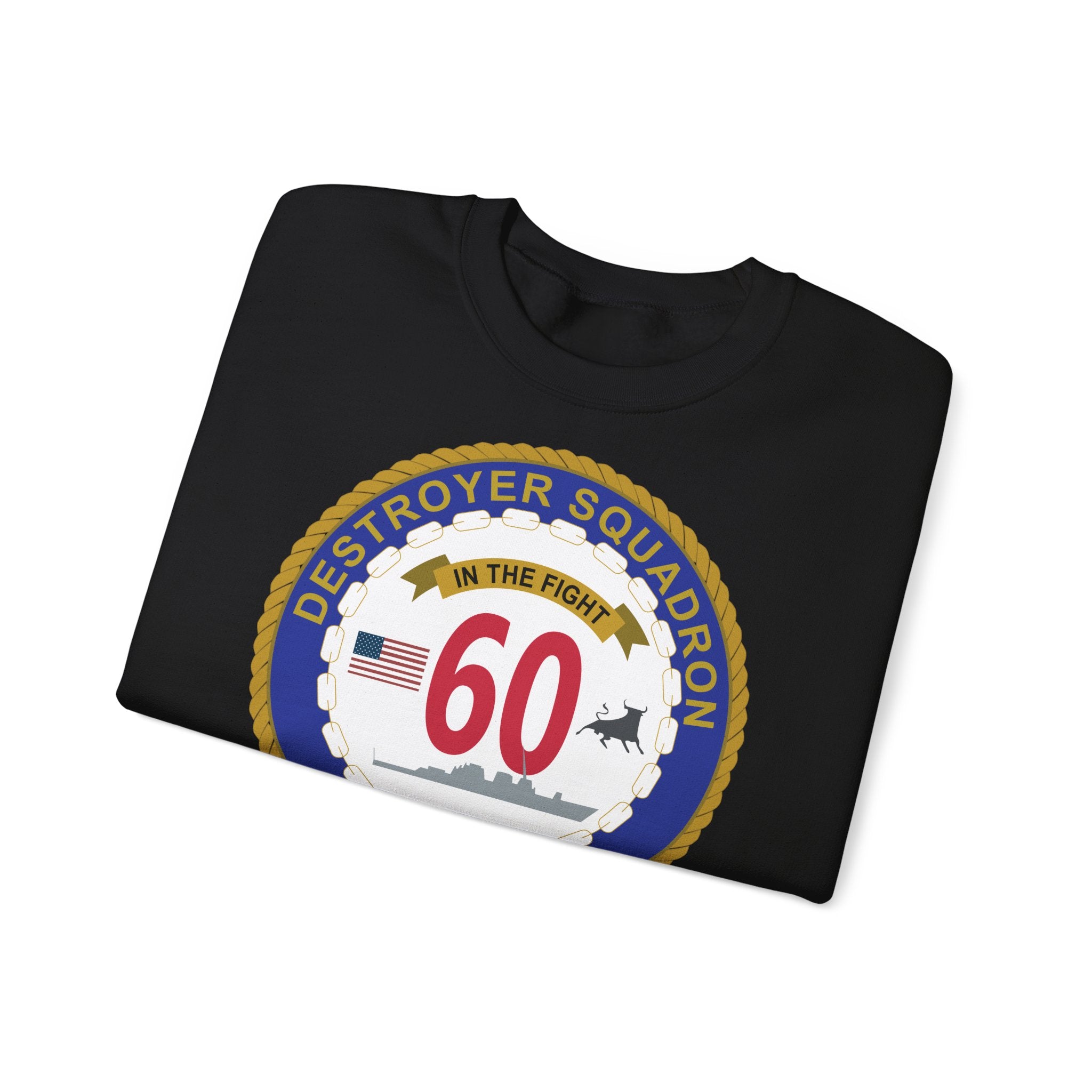 Unisex Heavy Blend™ Crewneck Sweatshirt - Navy - Destroyer Squadron 60 wo txt