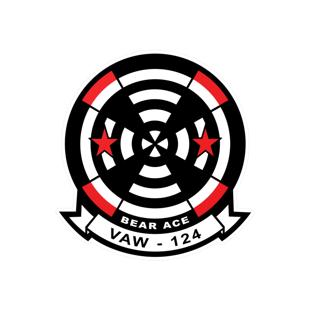 Kiss-Cut Vinyl Decal - Navy - Airborne Command & Control Squadron 124 (VAW-124) wo txt