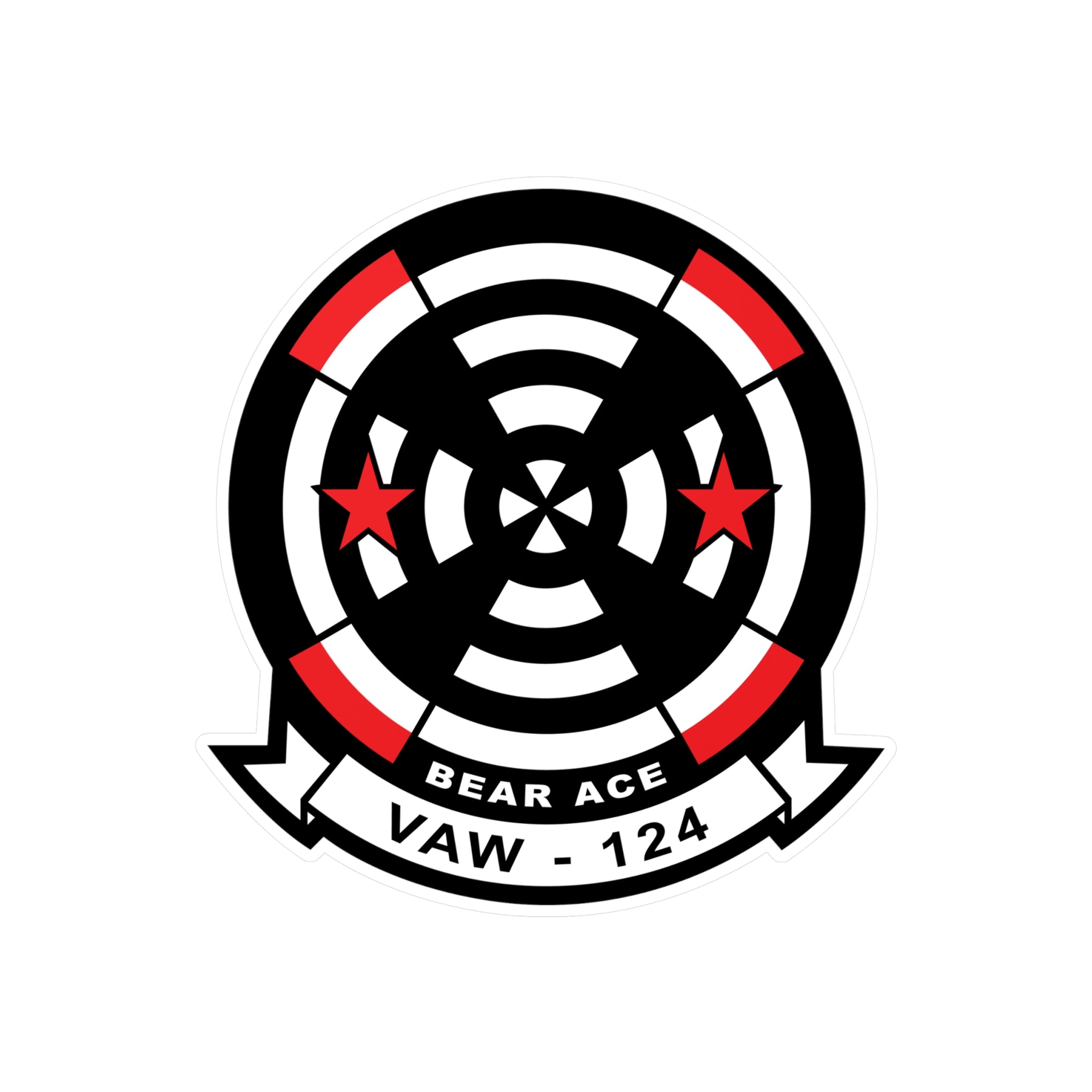 Kiss-Cut Vinyl Decal - Navy - Airborne Command & Control Squadron 124 (VAW-124) wo txt