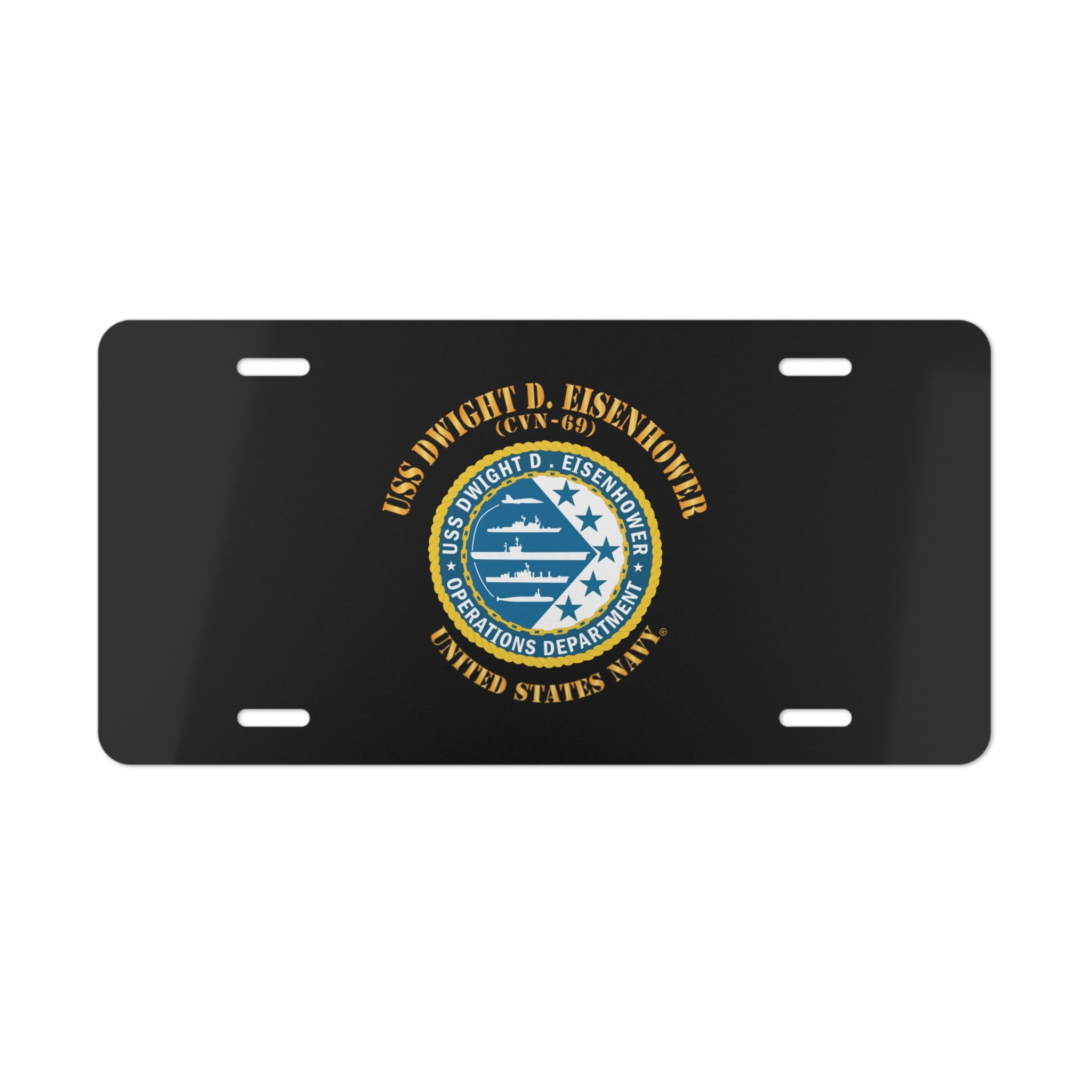 Vanity License Plate - Navy - USS Dwight D. Eisenhower (CVN-69) - Operations Department