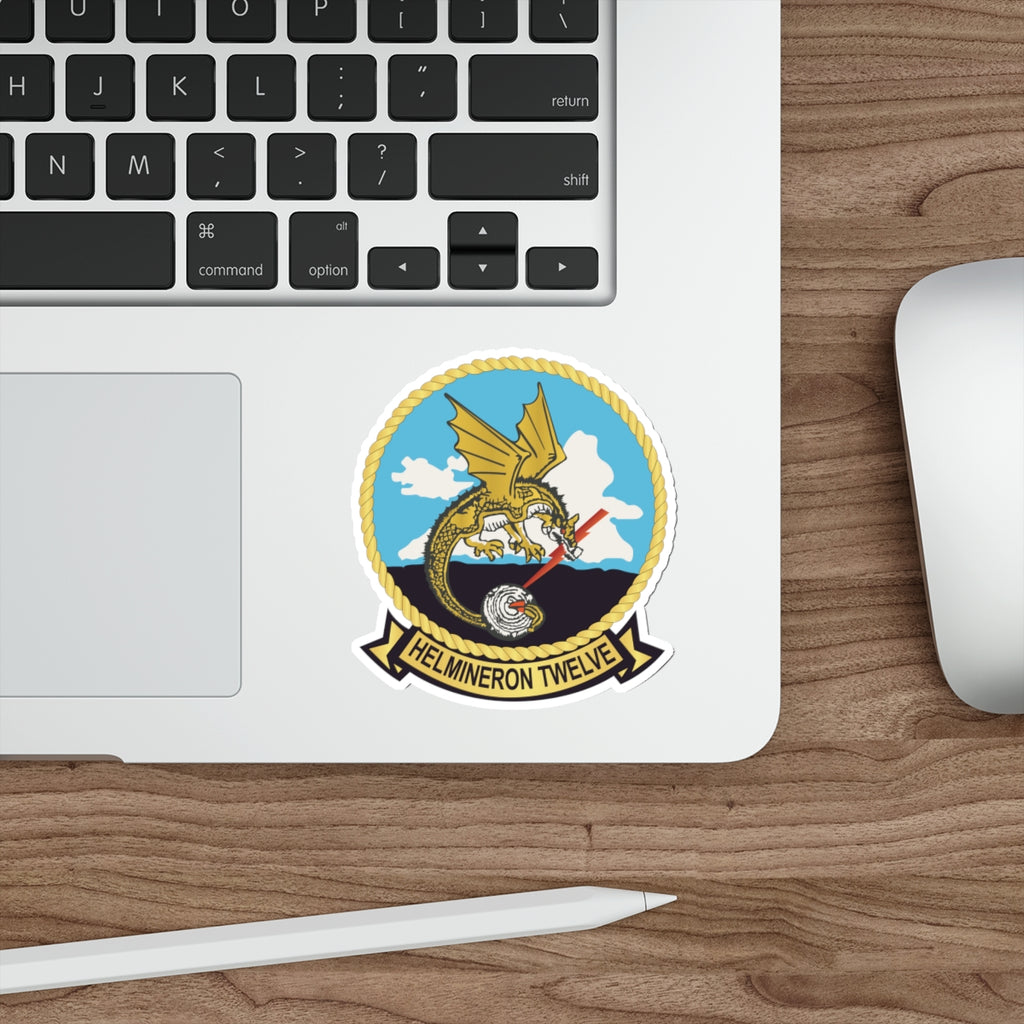 Die-Cut Vinyl Sticker - Navy - Helmineron Twelve (HM-12) wo Txt