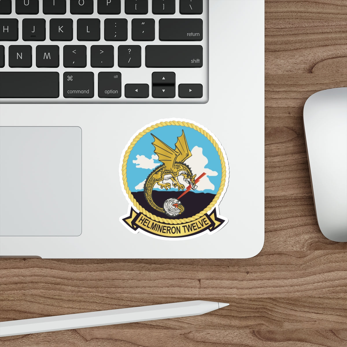 Die-Cut Vinyl Sticker - Navy - Helmineron Twelve (HM-12) wo Txt