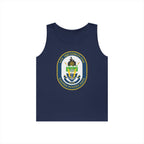 Unisex Heavy Cotton Tank Top - Navy - LCS Squadron One (LCSRON 1) wo txt