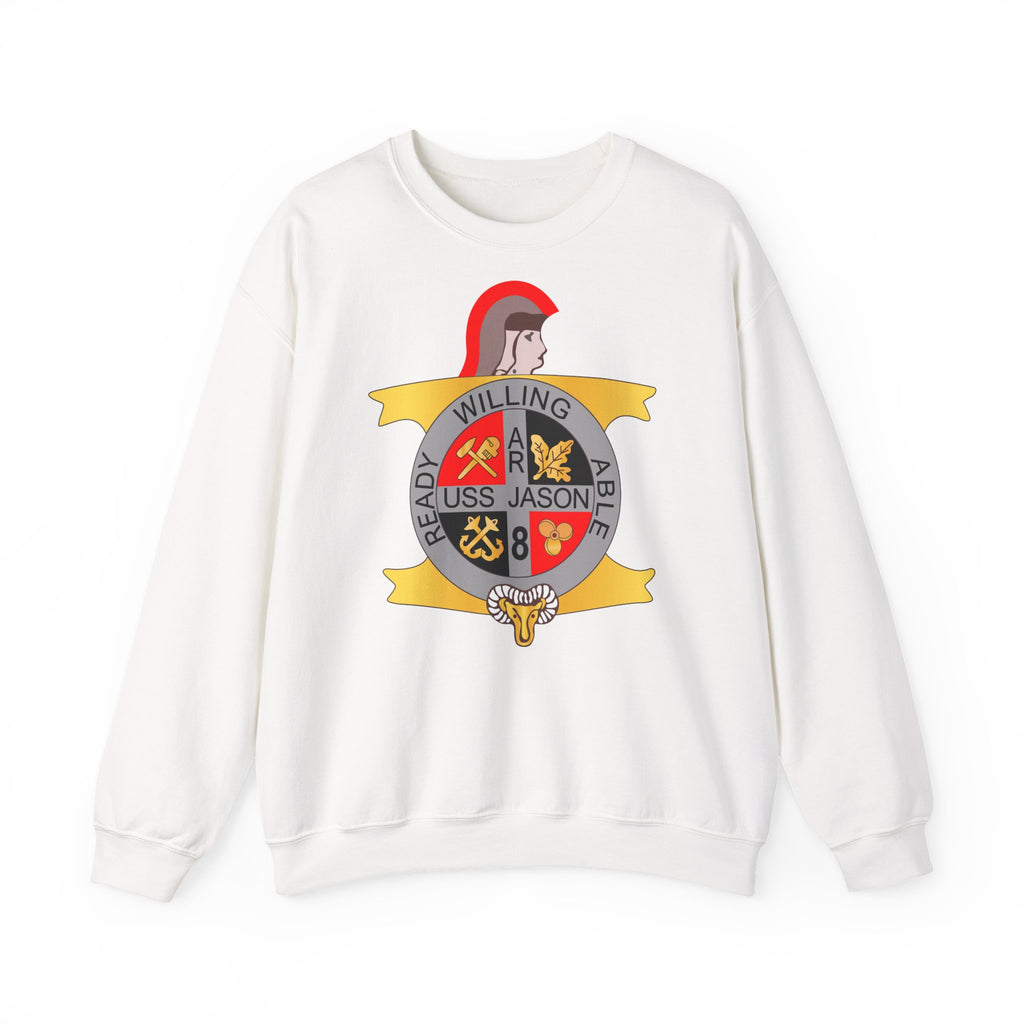 Unisex Heavy Blend™ Crewneck Sweatshirt - Navy - USS Jason (AR-8) wo Txt