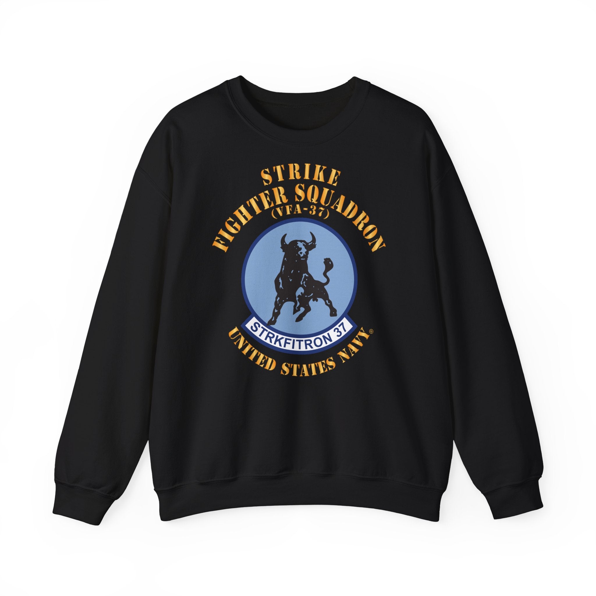 Unisex Heavy Blend™ Crewneck Sweatshirt - Navy - Strike Fighter Squadron 37 (VFA-37)