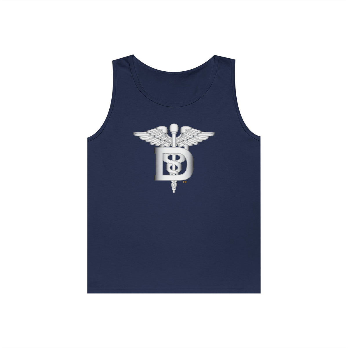 Unisex Heavy Cotton Tank Top - Navy - Rate - Dental Technician (DT) wo txt