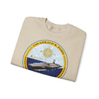 Unisex Heavy Blend™ Crewneck Sweatshirt - Navy - USS Gerald R. Ford (CVN-78) wo txt