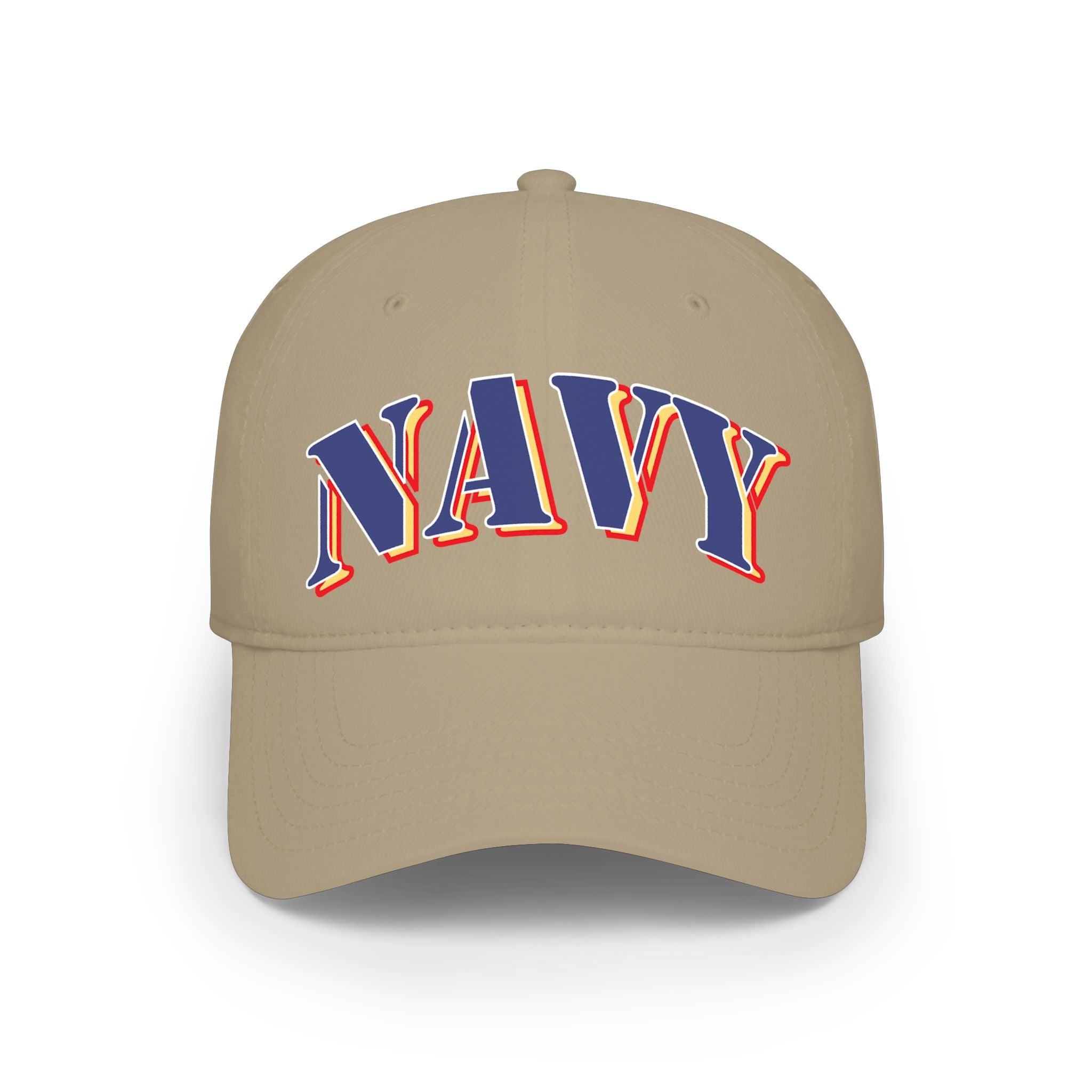NAVY DTF Baseball Cap — Red Low Profile Hat for Military & Patriotic Fans