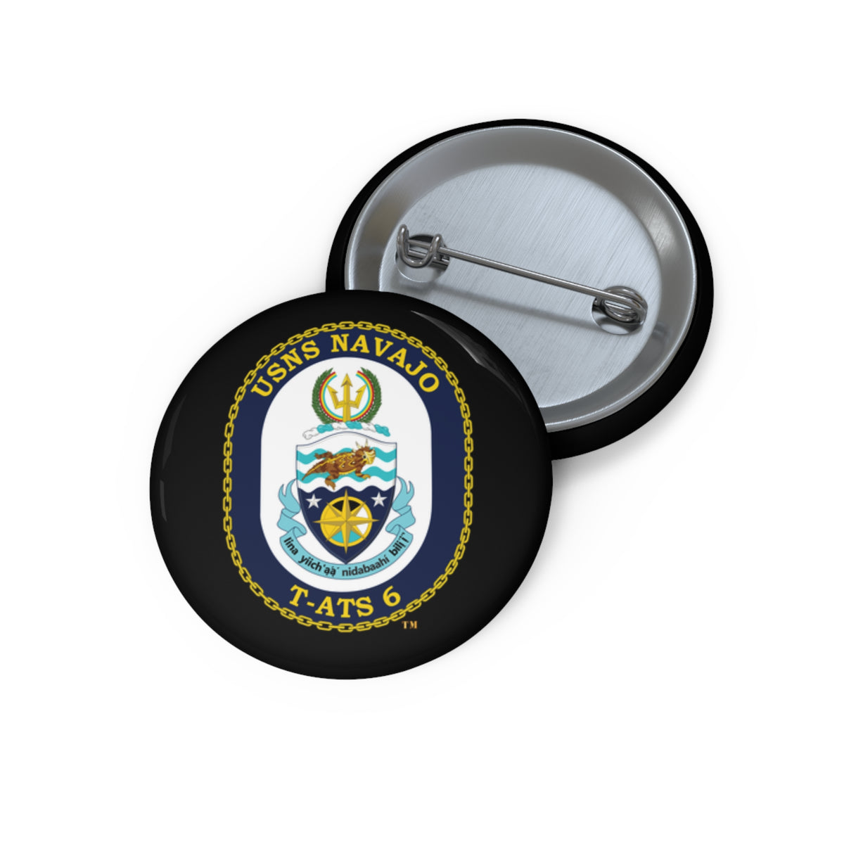 Pin Button - Navy - USNS Navajo (T-ATS 6) wo txt