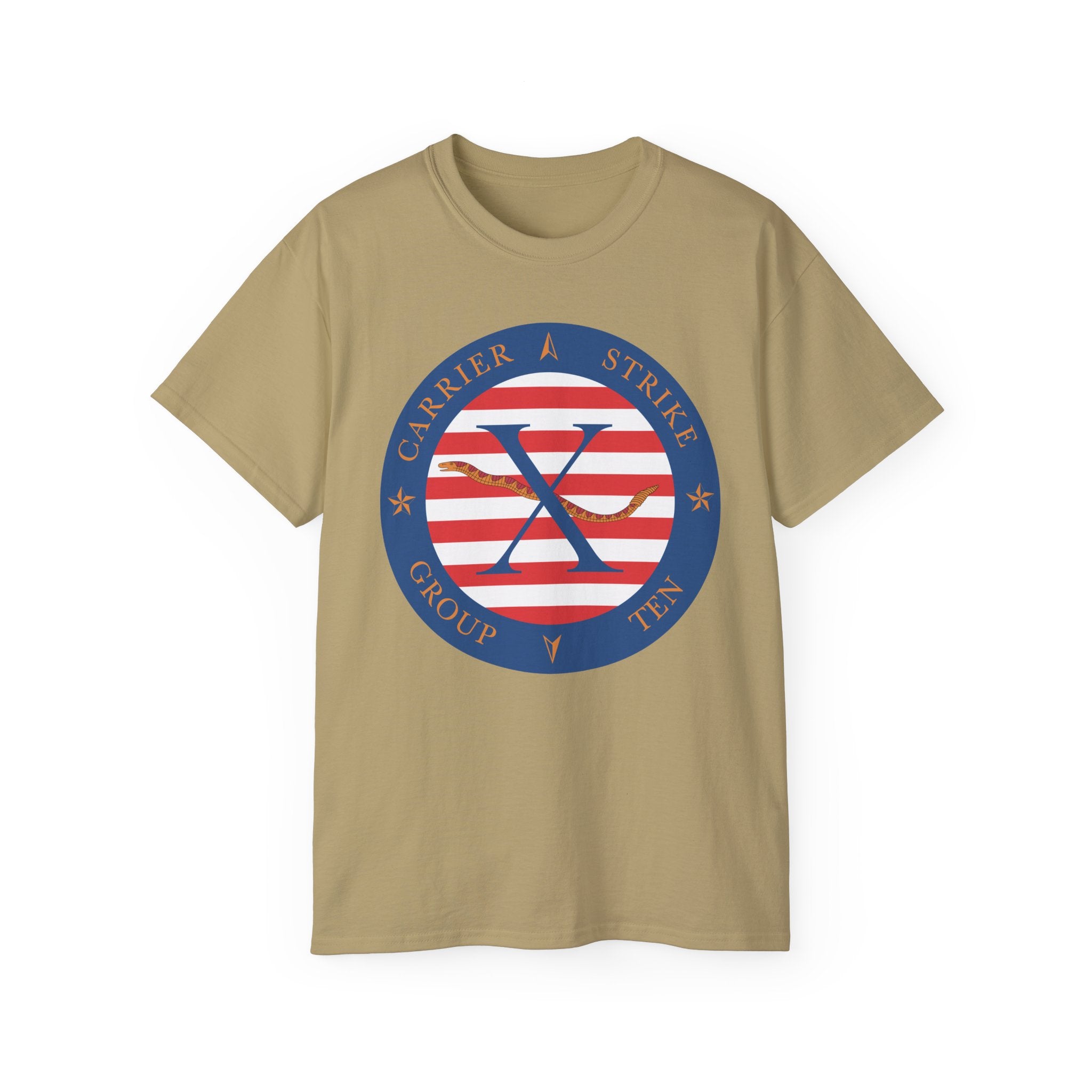 Unisex Ultra Cotton T-Shirt - Navy - Carrier Strike Group 10 (CSG-10) wo Txt