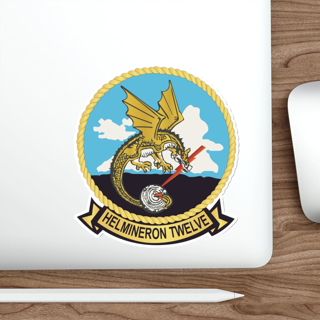Die-Cut Vinyl Sticker - Navy - Helmineron Twelve (HM-12) wo Txt