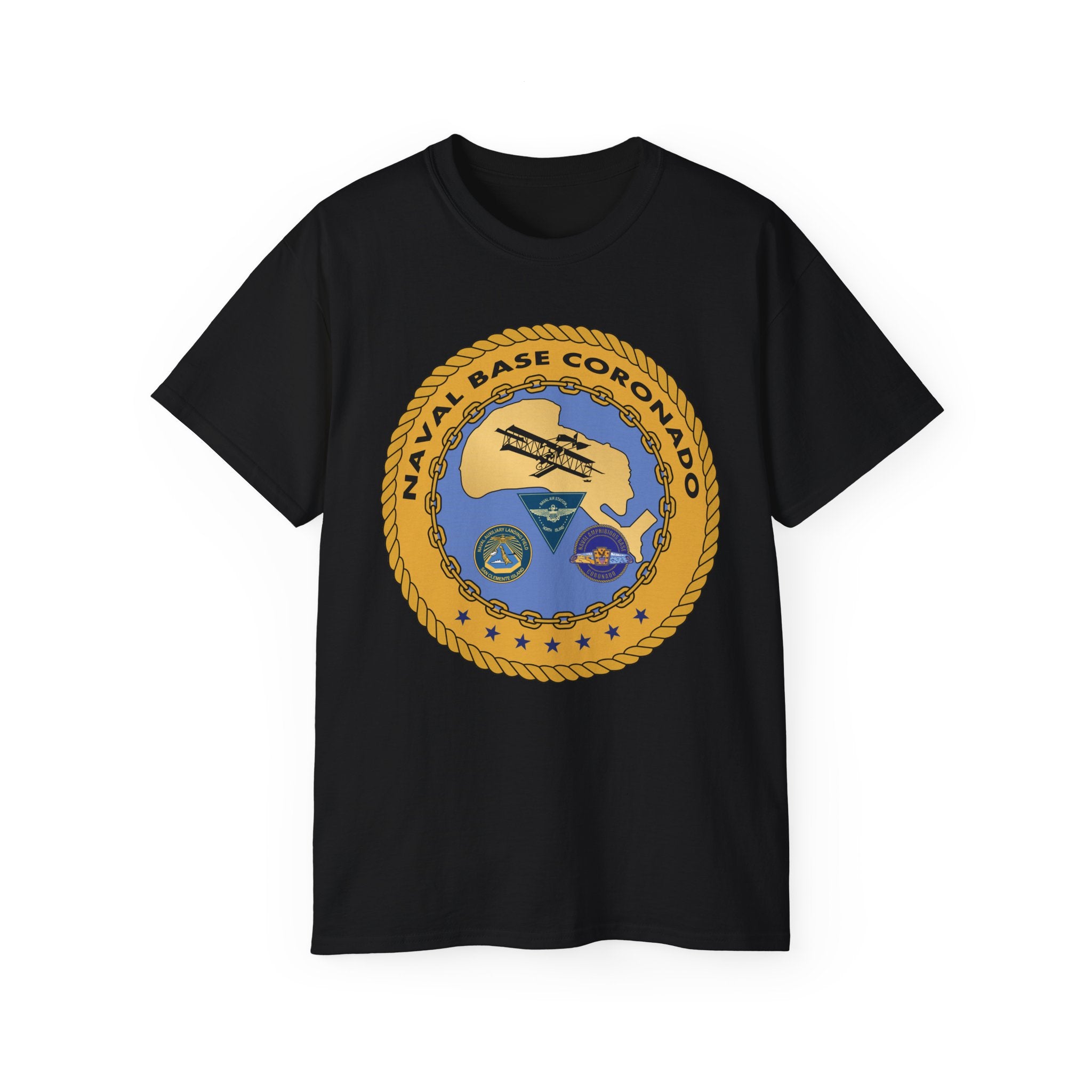 Unisex Ultra Cotton T-Shirt - Navy - Naval Base Coronado wo txt