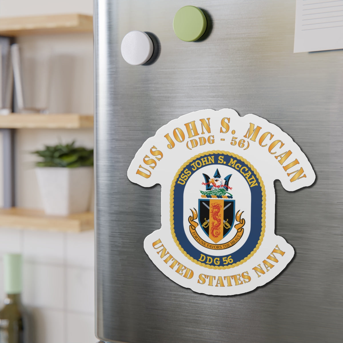 Die-Cut Magnet - Navy - USS John S. McCain (DDG-56)