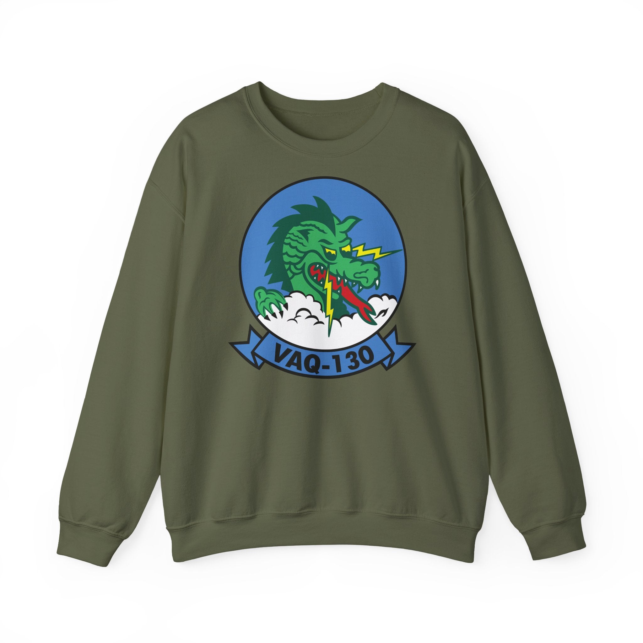 Unisex Heavy Blend™ Crewneck Sweatshirt - Navy - Electronic Attack Squadron 130 (VAQ-130) wo txt