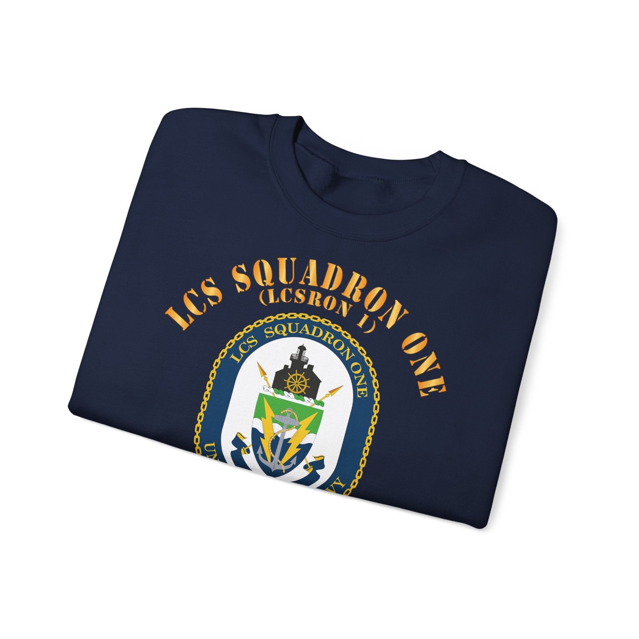 Unisex Heavy Blend™ Crewneck Sweatshirt - Navy - LCS Squadron One (LCSRON 1)