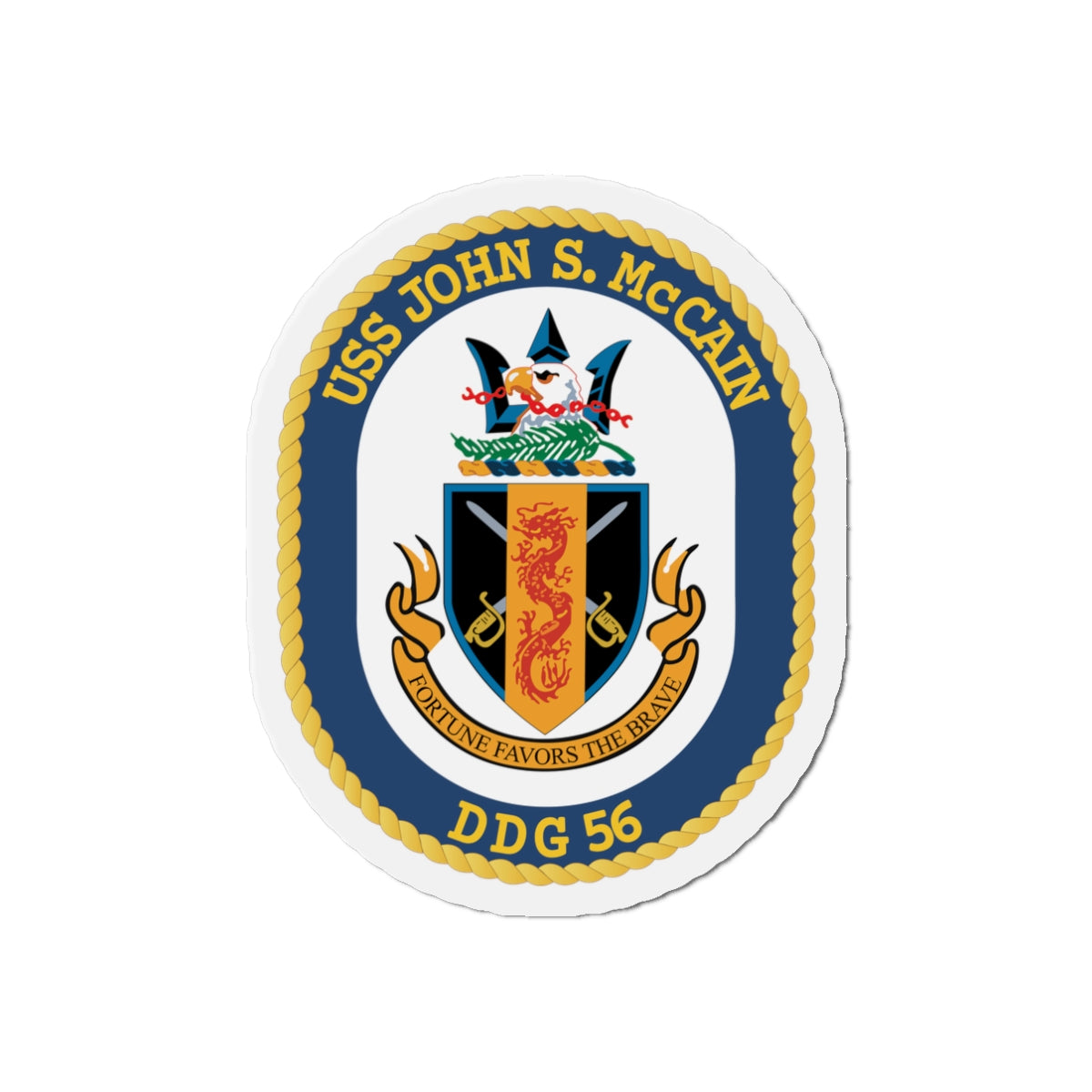 Die-Cut Magnet - Navy - USS John S. McCain (DDG-56) wo txt