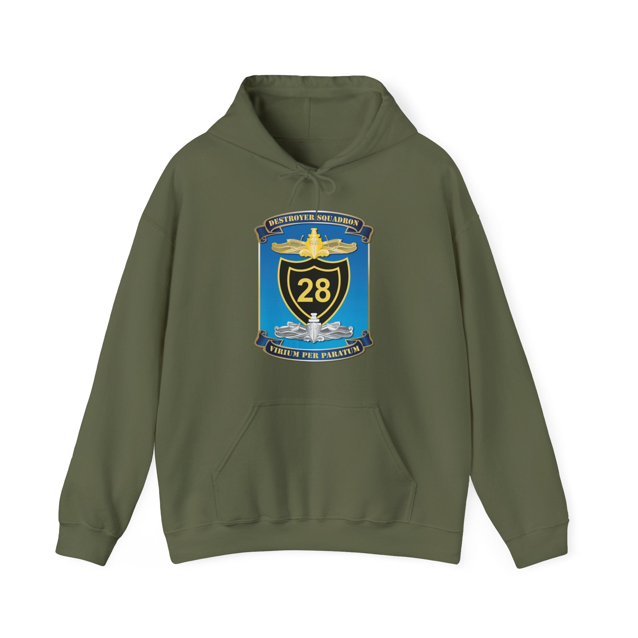 Unisex Heavy Blend™ Hoodies - Navy - Destroyer Squadron 28 (DESRON-28) wo Txt