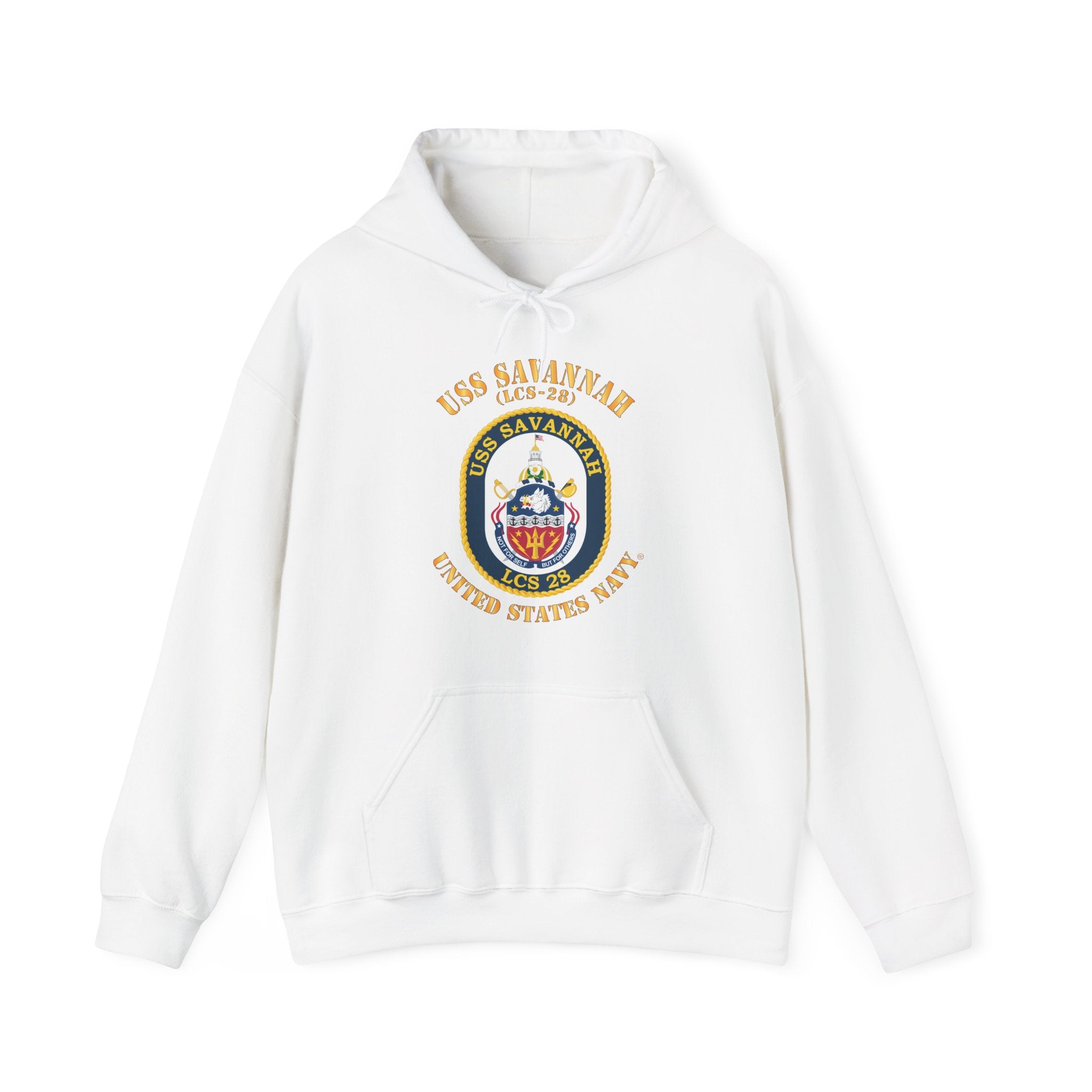 Unisex Heavy Blend™ Hoodies - Navy - USS Savannah (LCS-28)