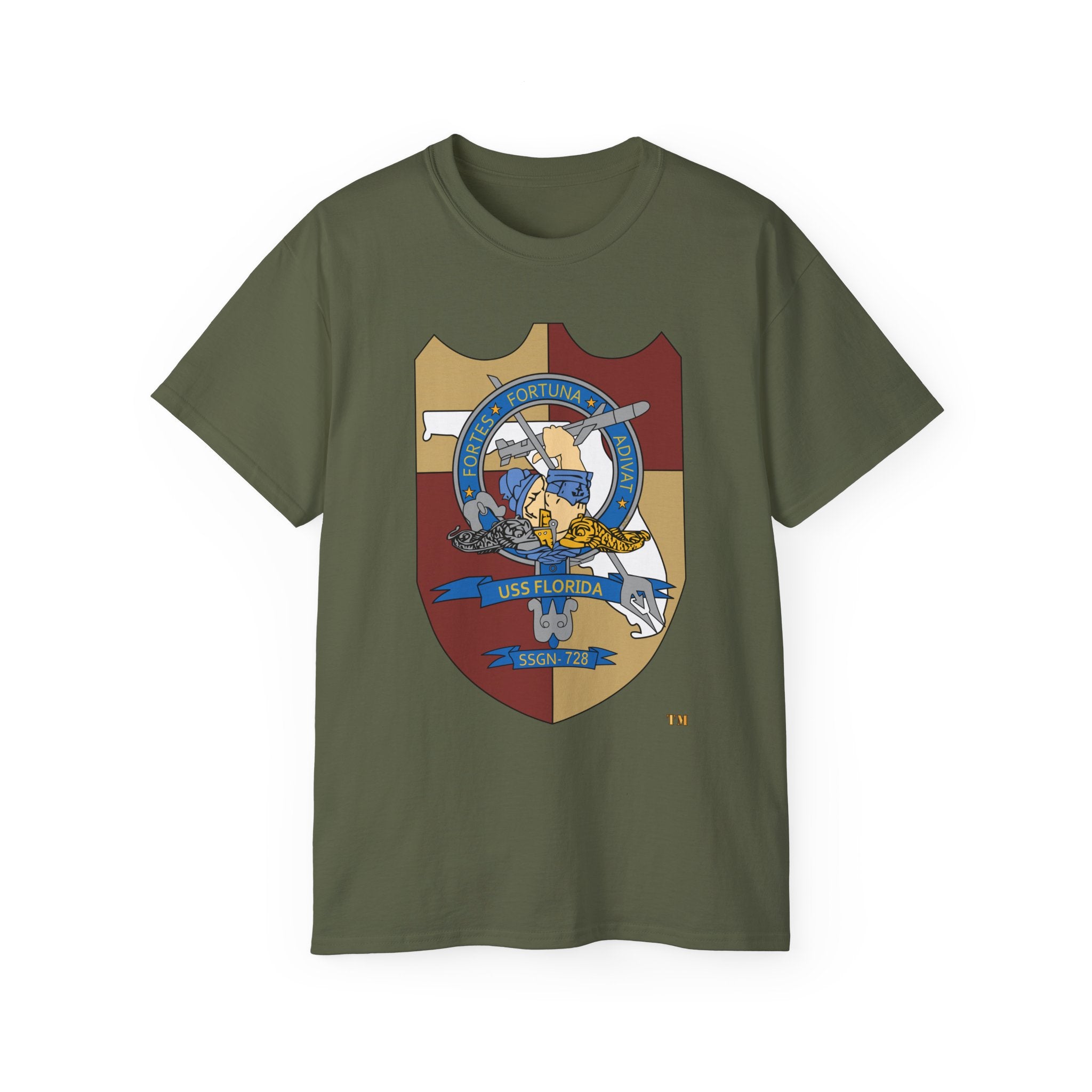 Unisex Ultra Cotton T-Shirt - Navy - USS Florida (SSGN-728) wo txt