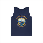 Unisex Heavy Cotton Tank Top - Navy - USS Gerald R. Ford (CVN-78)