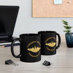 Black Mug (11oz, 15oz) - Navy - Submarine Badge - Gold