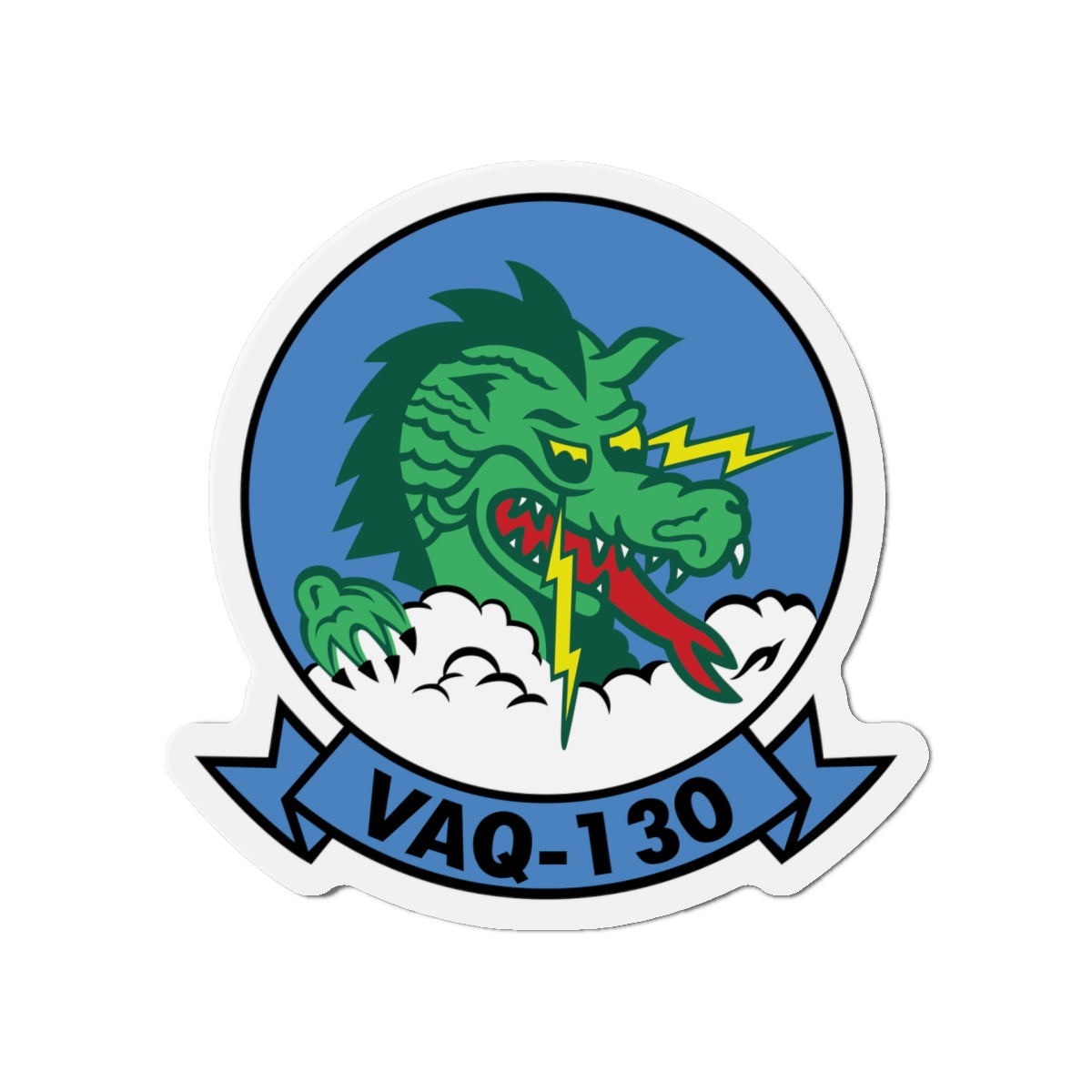 Die-Cut Magnet - Navy - Electronic Attack Squadron 130 (VAQ-130) wo txt