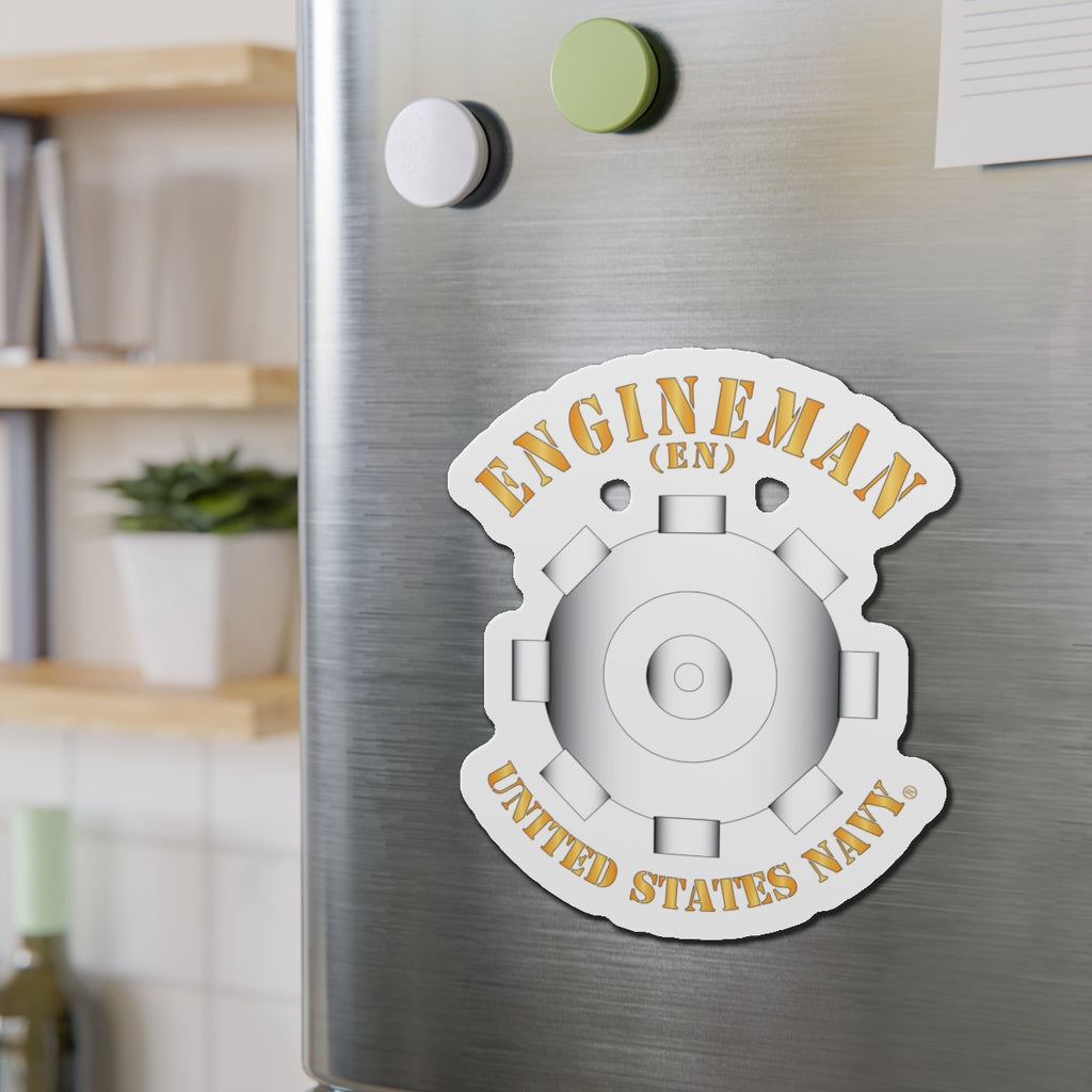 Die-Cut Magnet - Navy - Rate - Engineman (EN)