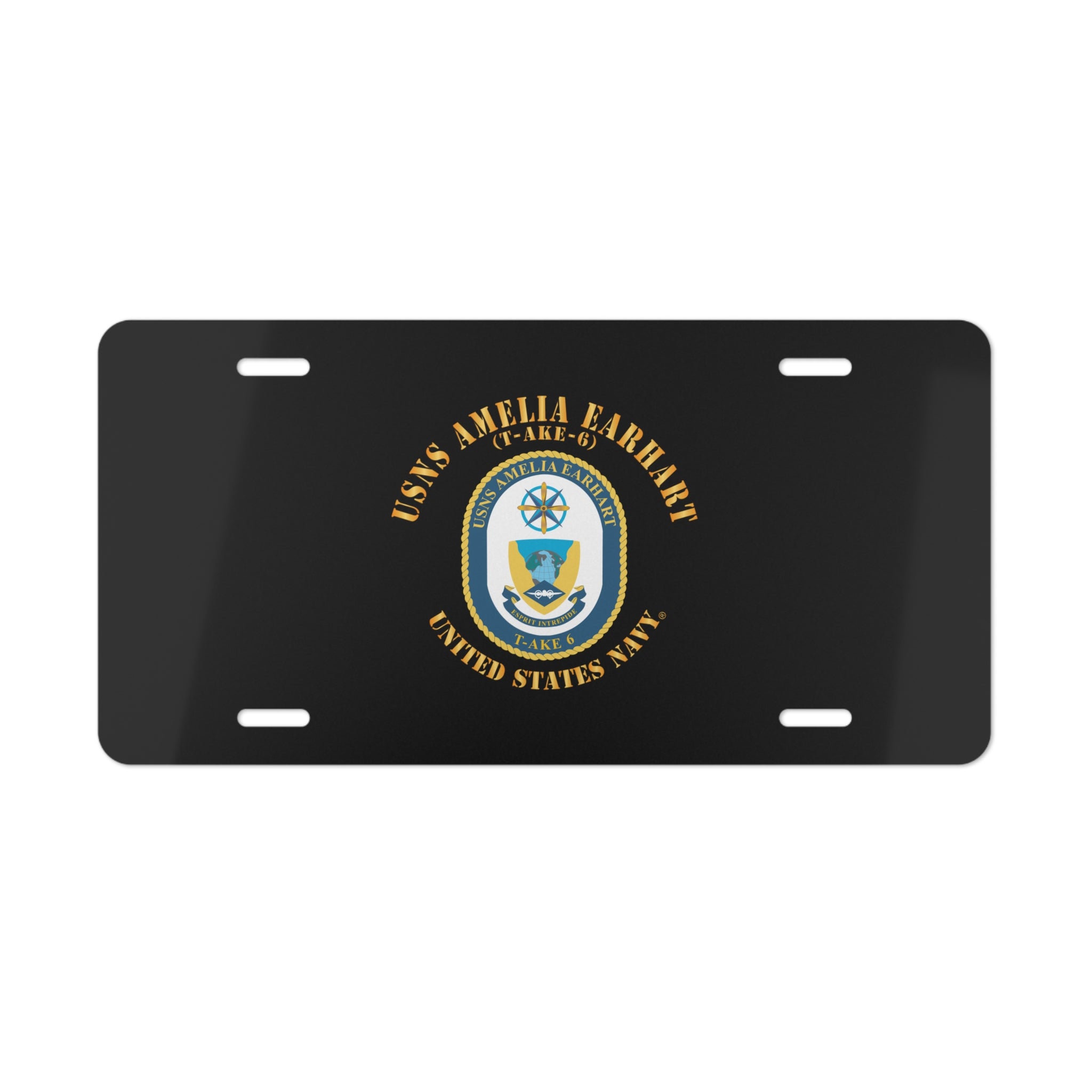 Vanity License Plate - Navy - USNS Amelia Earhart (T-AKE 6)