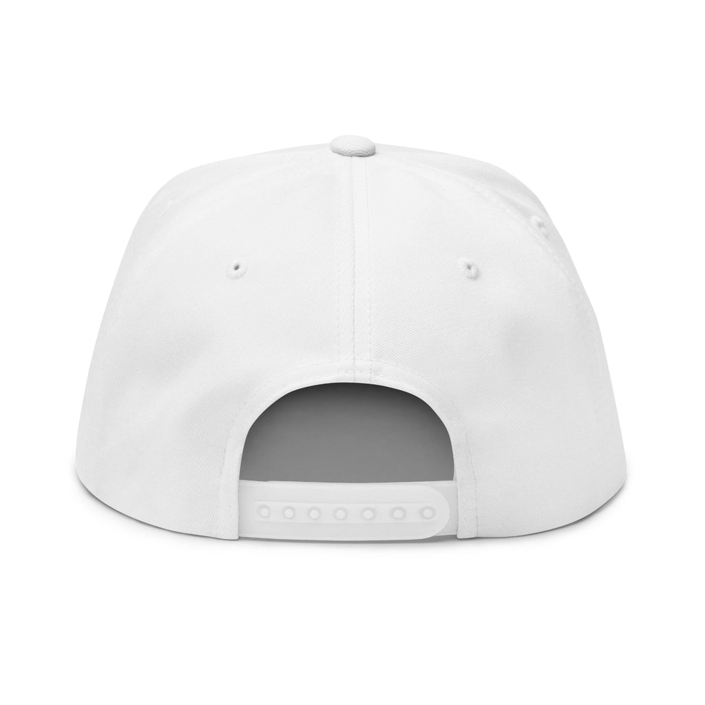 US Navy Embroidered Flat Bill Hat — Retro Varsity Military Style