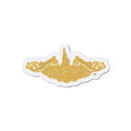 Die-Cut Magnet - Navy - Submarine Badge - Gold wo Txt