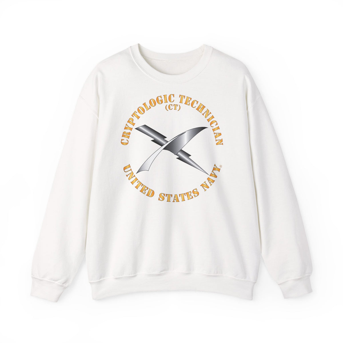 Unisex Heavy Blend™ Crewneck Sweatshirt - Navy - Rate - Cryptologic Technician (CT)