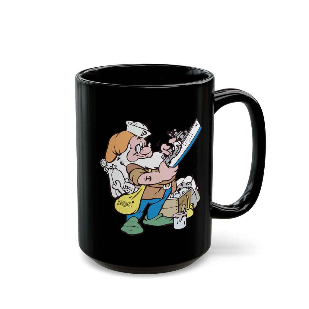 Black Mug (11oz, 15oz) - Navy - USS Piedmont (AD-17) wo txt